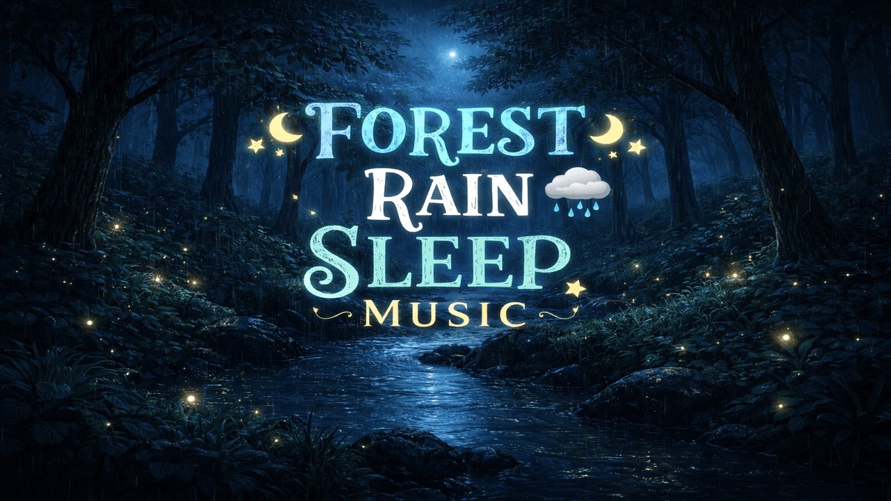 Forest Rain Sleep Sounds 🌧️ Deep Relaxing Night Rain for Sleeping ( 1Hour )