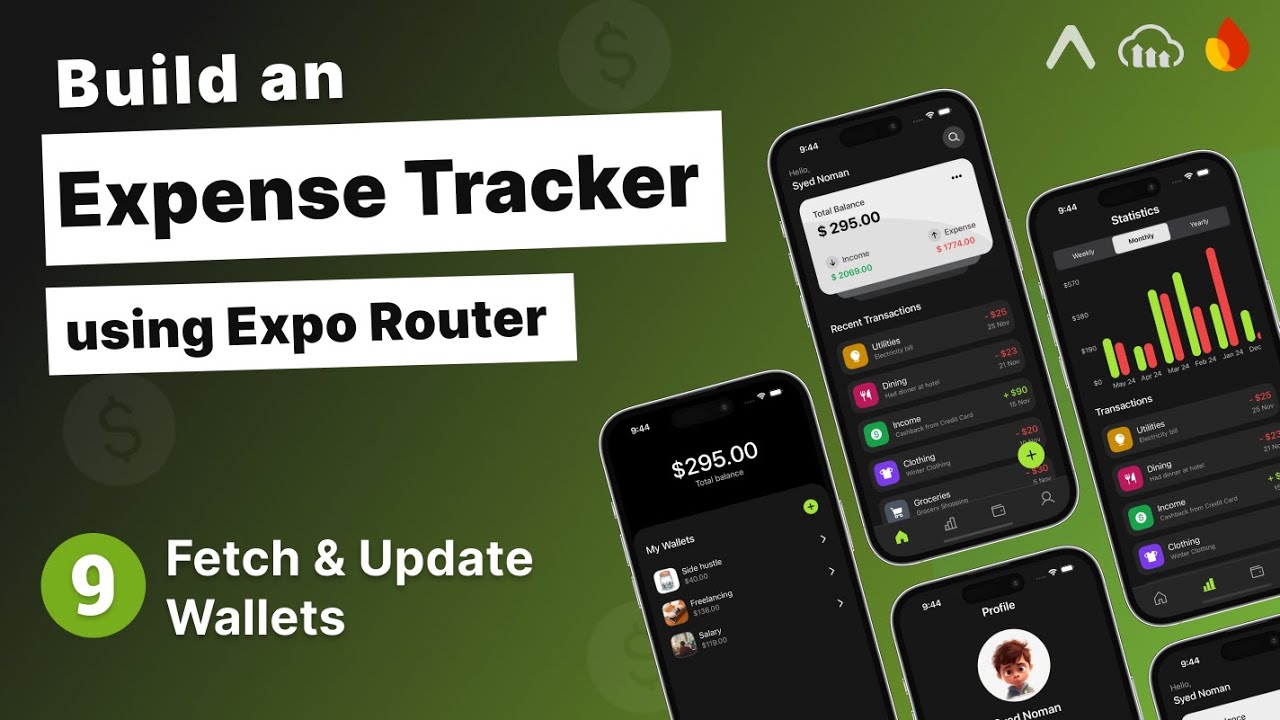 Build an Expense Tracker App with Expo Router #9 - Fetch & Update Wallets