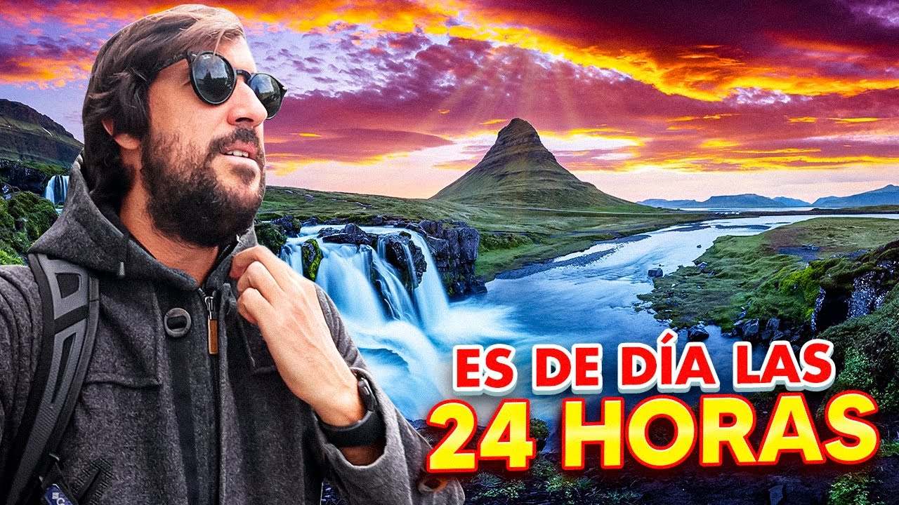 En este PAÍS es de DÍA las 24 HORAS: El SOL siempre está AFUERA😱 | ISLANDIA🇮🇸