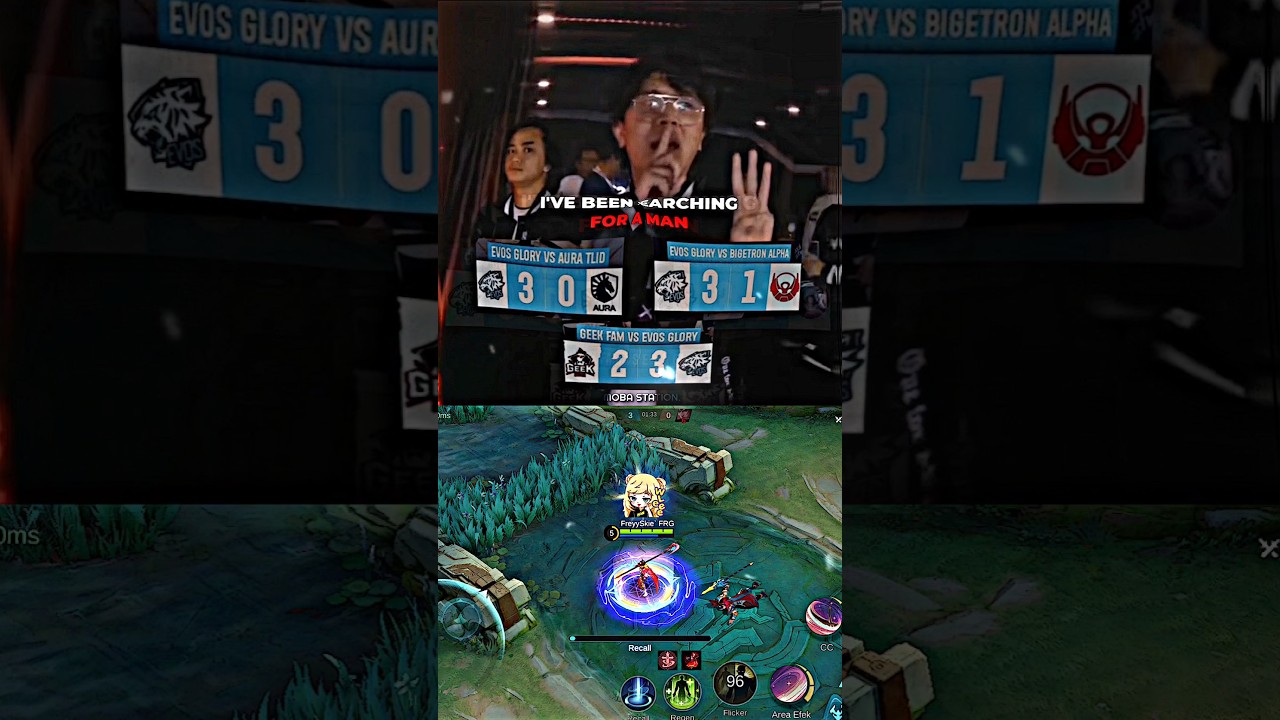 MENOLAK LUPA CINDERELLA STORY EVOS GLORY #shorts #mobilelegends #evosesport