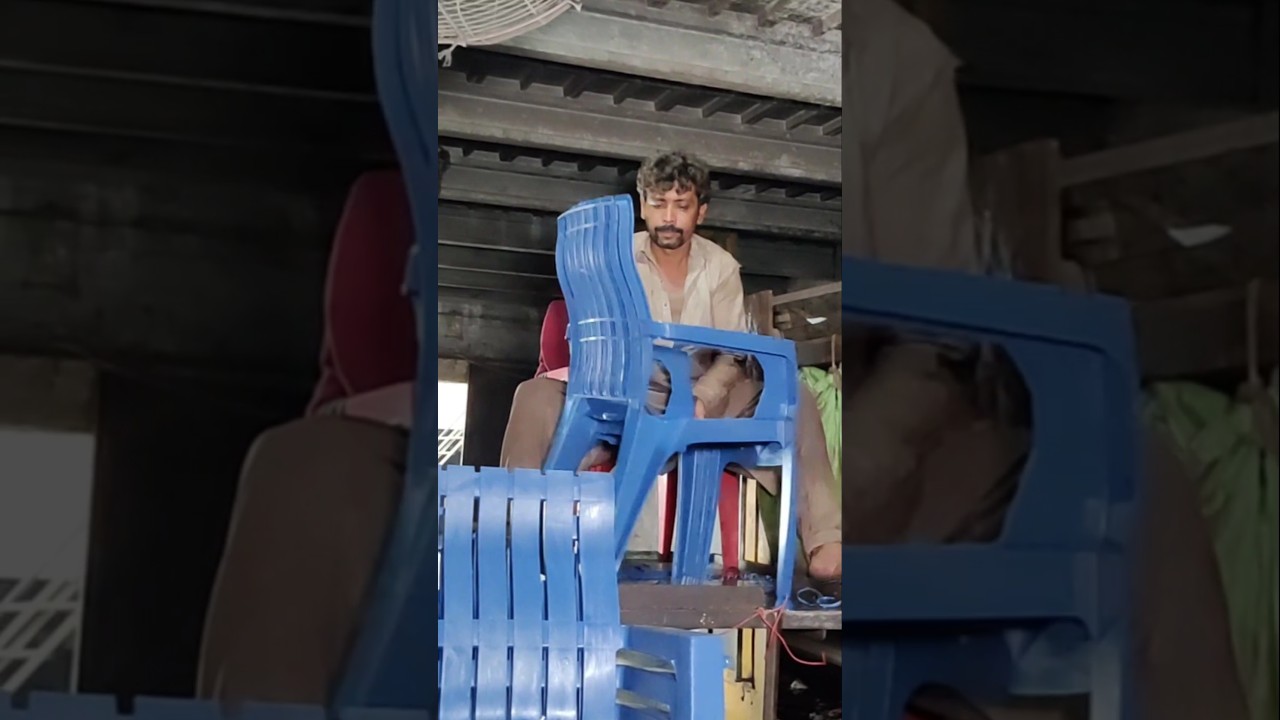 Plastic Chair Making #plastic #chair #factory