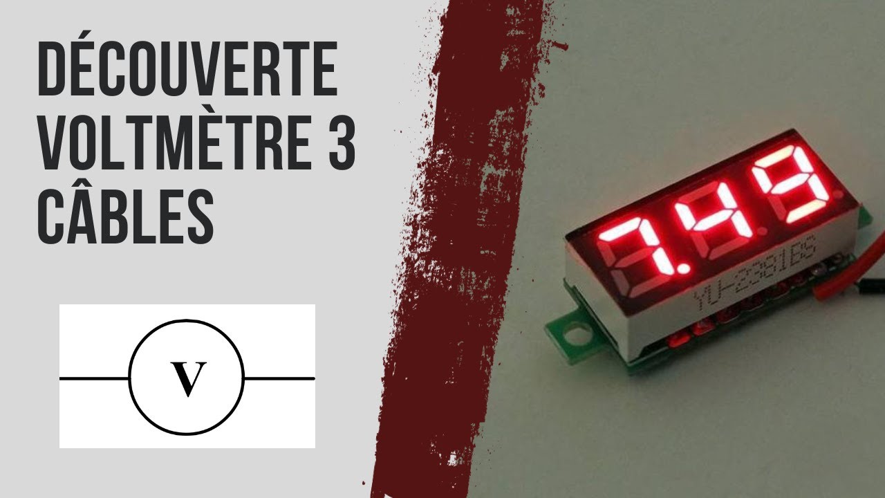 D&eacute;couverte et test d'un VOLTM&Egrave;TRE 3 C&Acirc;BLES ?