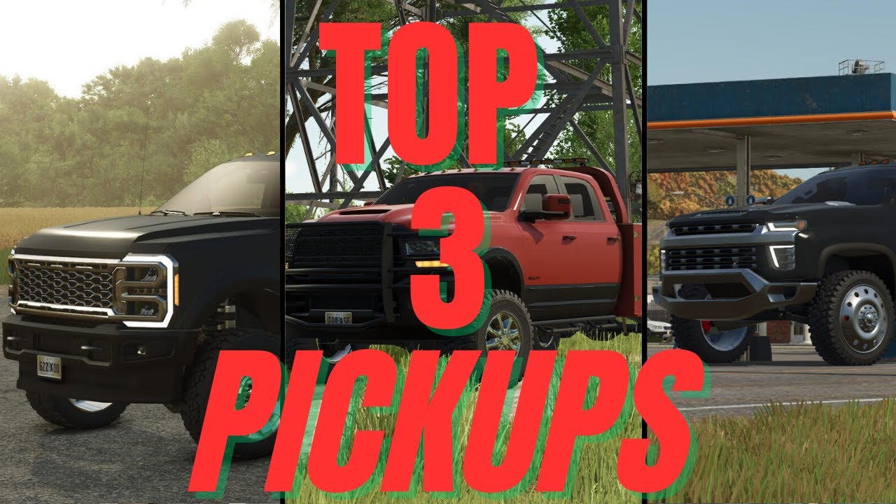 TOP 3 PICKUPS FOR CONSOLE | Farming Simulator 25