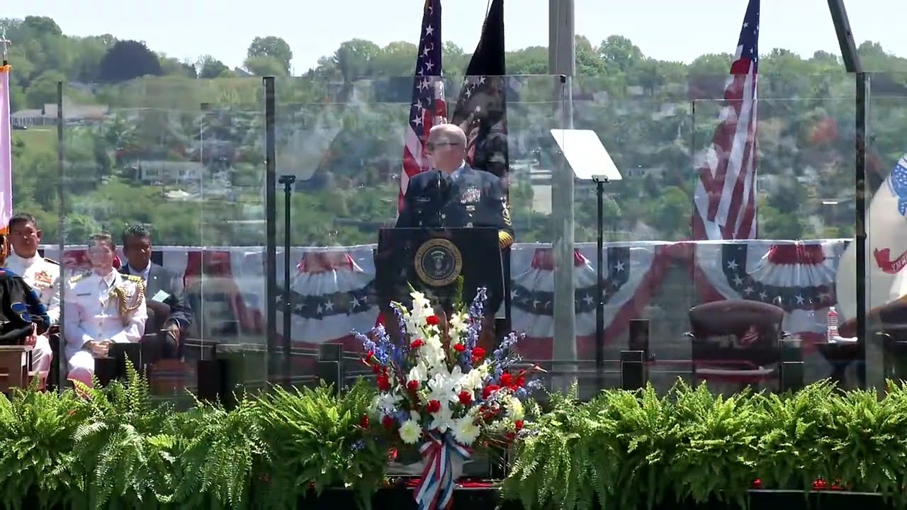 President Trump Delivers a Commencement Address to the United States Coast Guard Academy