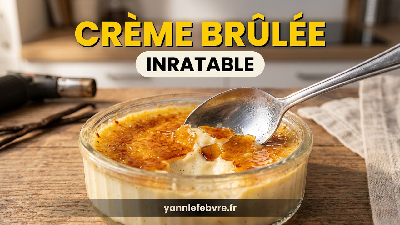 Crème Brûlée à la Vanille : Recette Facile et Inratable ! #CrèmeBrûlée #PâtisserieFrançaise
