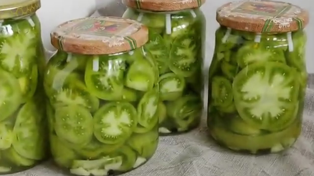 Turšija od zelenog paradajz. Ovaj recept imam godinama❗Zimnica bez konzervansa za 10!  #4k 