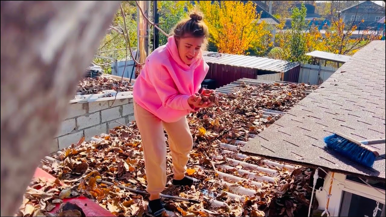 STRÂNGEM FRUNZELE 🍂🍁din CURTE🏠/ Activități in familie👨‍👩‍👧