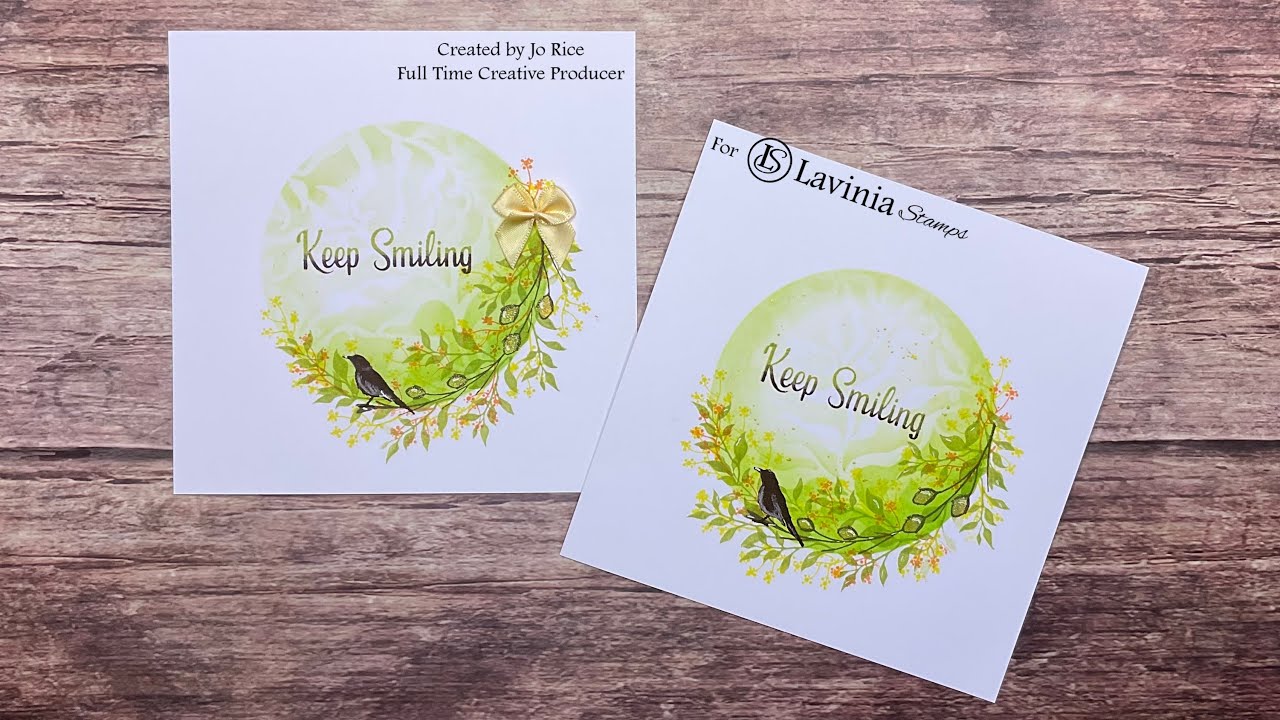 Keep Smiling with Jo Rice #laviniastamps #cardmakingvideo