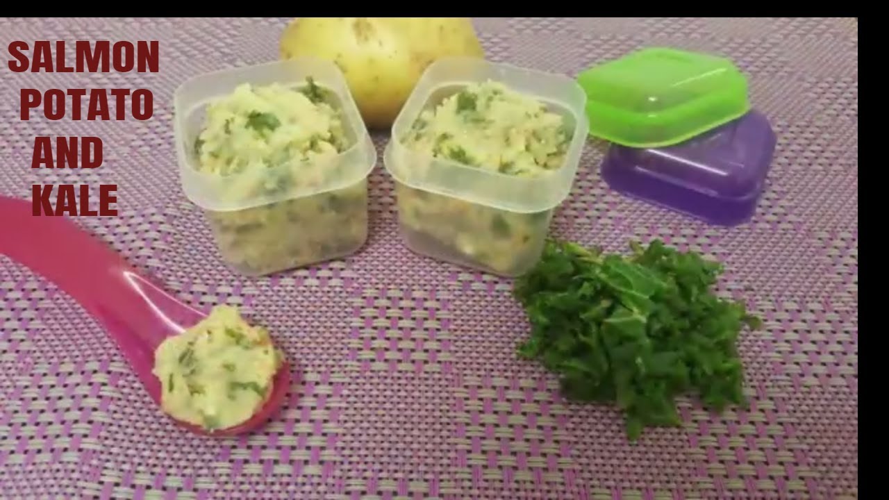Homemade Salmon, Potato and Kale - Baby Food Recipe 9+ Months