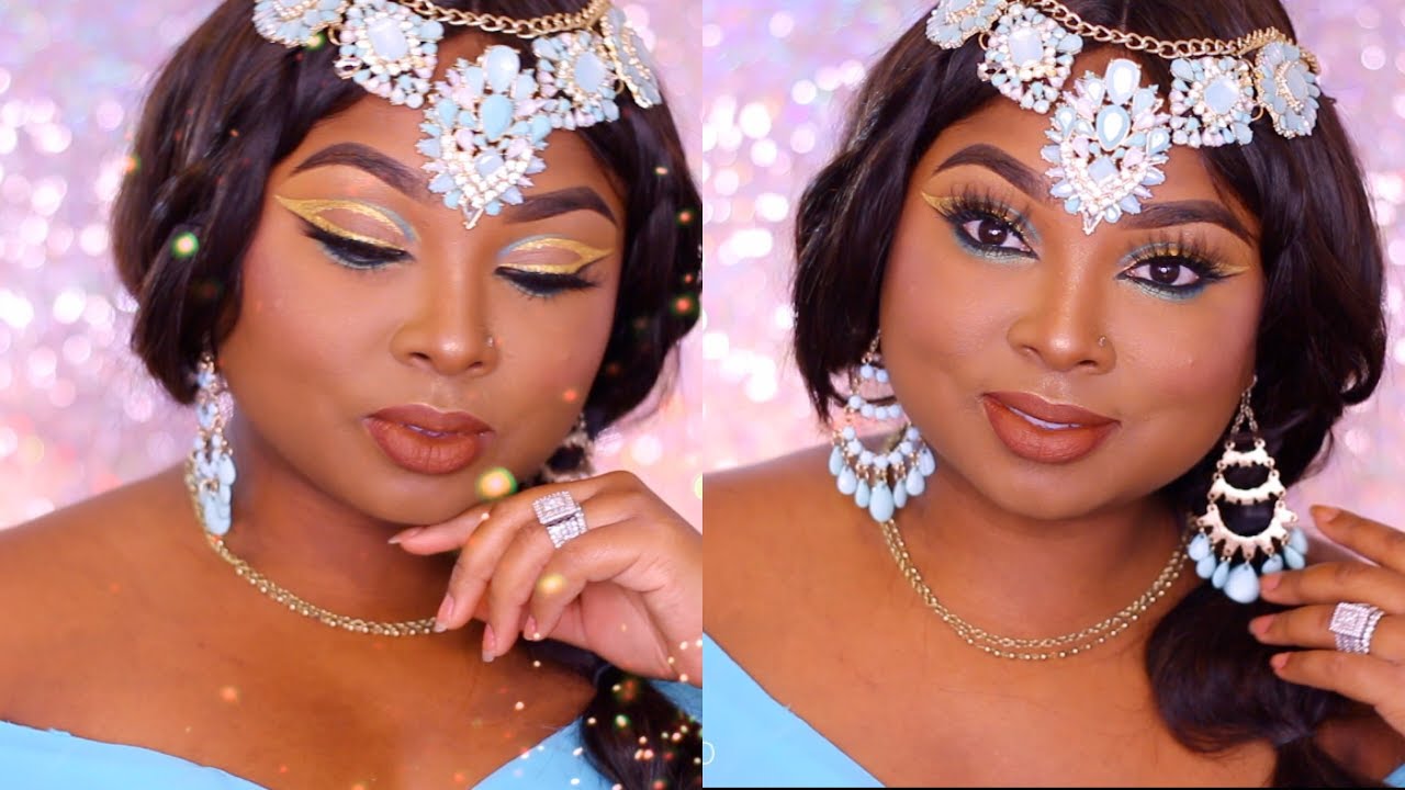 Princess Jasmine Makeup tutorial  - DIY HALLOWEEN TUTORIAL - Queenii Rozenblad