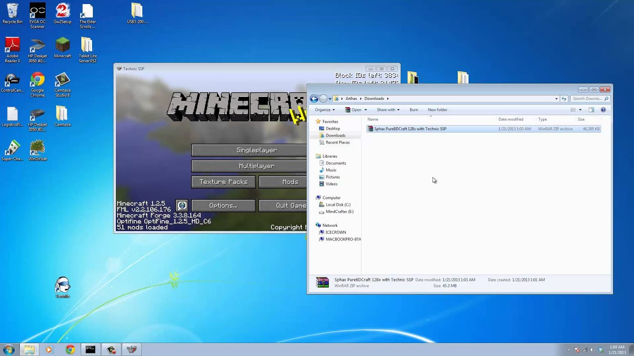 The MindCrafters - Tutorial - Installing Sphax PureBDcraft for Technic SSP