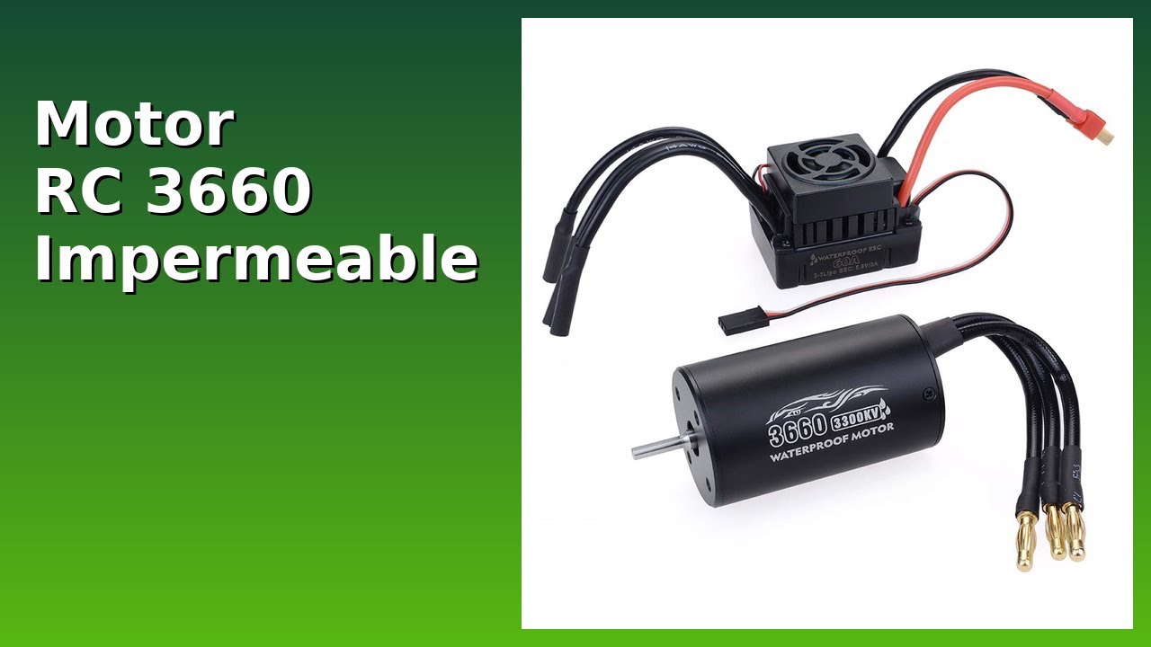 RESEÑA (2025) : Motor RC 3660 Impermeable. DETALLES ESENZIALES