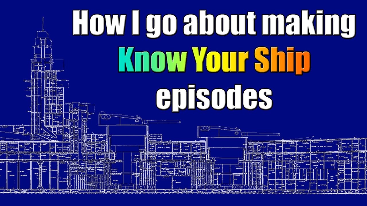 How I go about making a Know Your Ship Warship Documentary