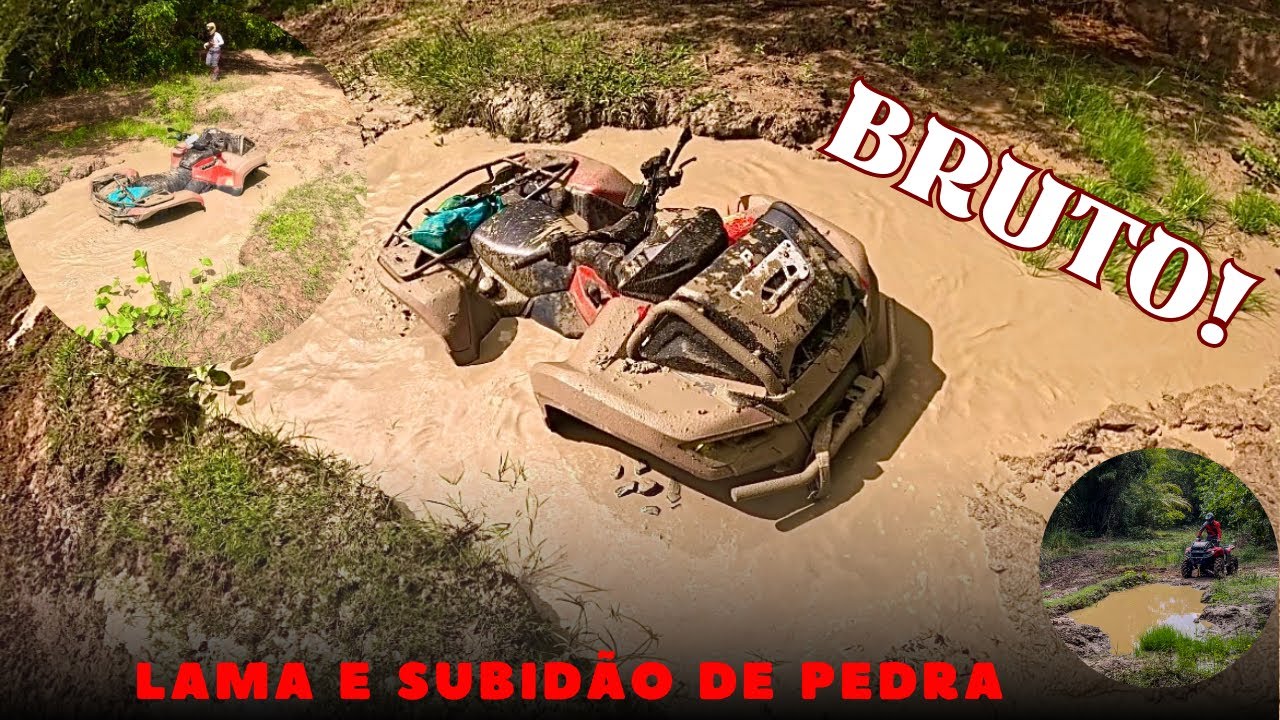 LAMA E MUITA PEDRA! O QUADRICICLO XMR 700 na trilha Aracaju x Macambira. **INSANO**