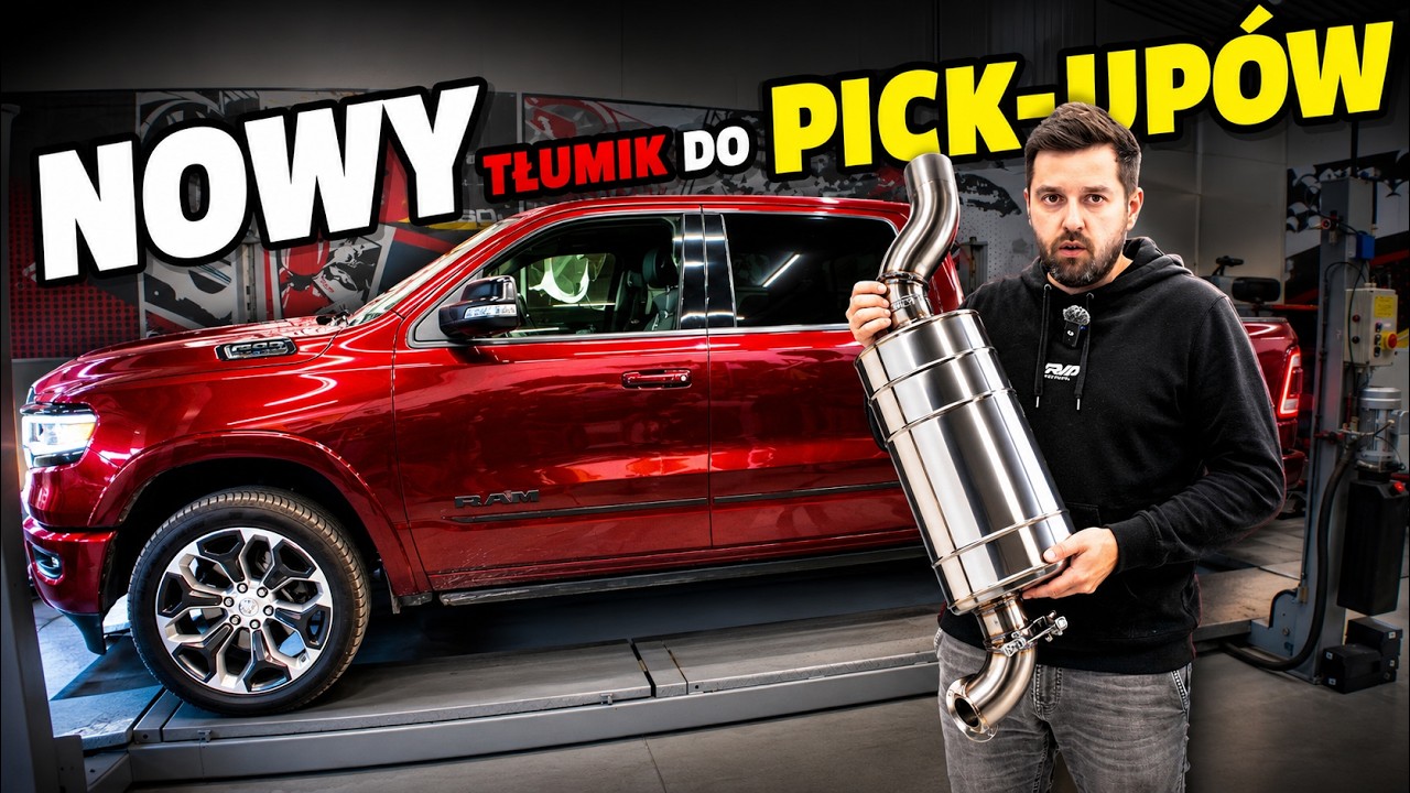🔥 DODGE RAM V8 Z NOWYM TŁUMIKIEM! 🚗 NOWY TŁUMIK DO DUŻYCH PICK-UP&Oacute;W! | RM MOTORS