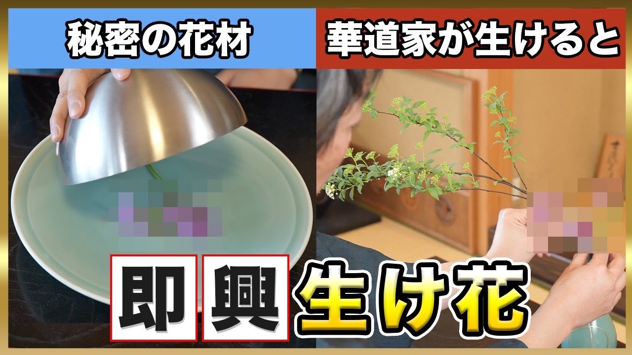 【ドッキリ】華道家は突然お花を渡されて生け花できるのか？