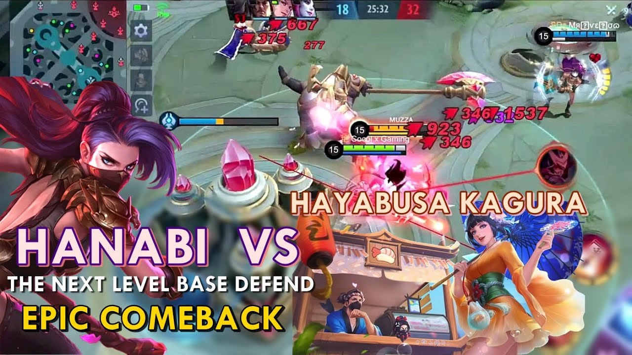 EPICK COMEBACK! TOP GLOBAL HANABI VS HAYABUSA & KAGURA! THE INSANE MATCH! FEEDER TO MVP! SOLO RANK