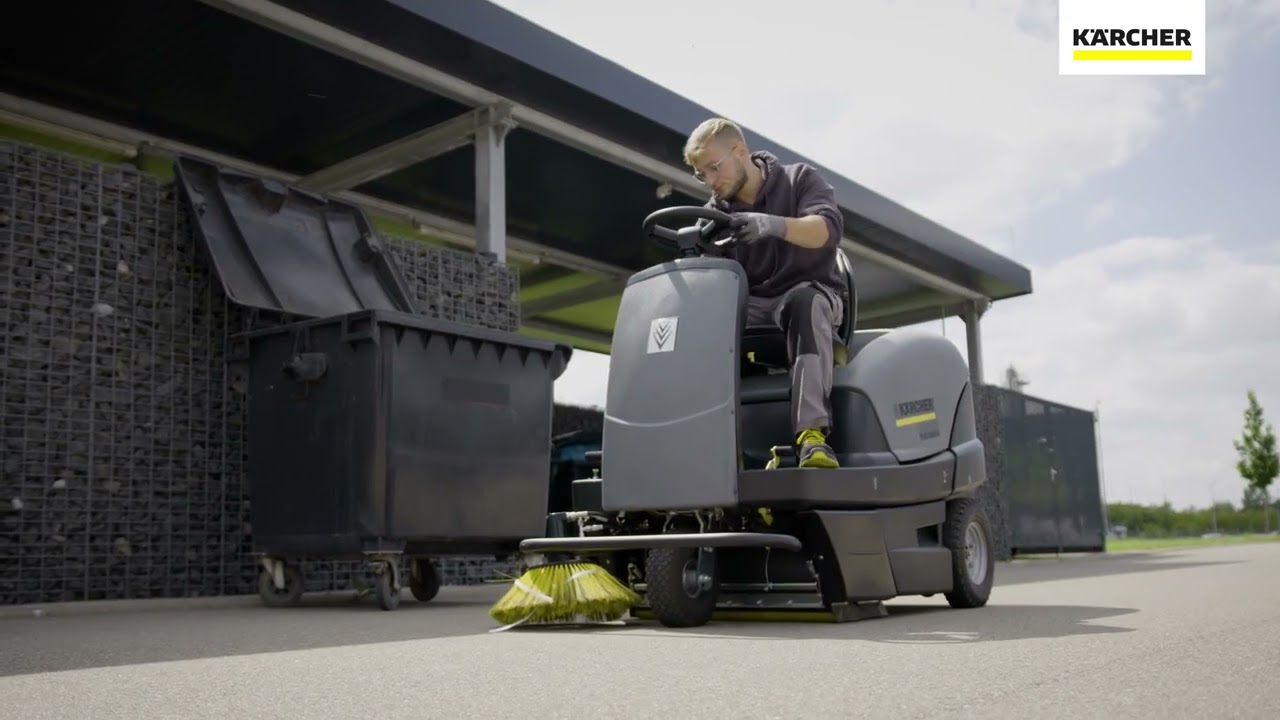 Hoe gebruik je de Kärcher KM 100/100 R G zitveegmachine?
