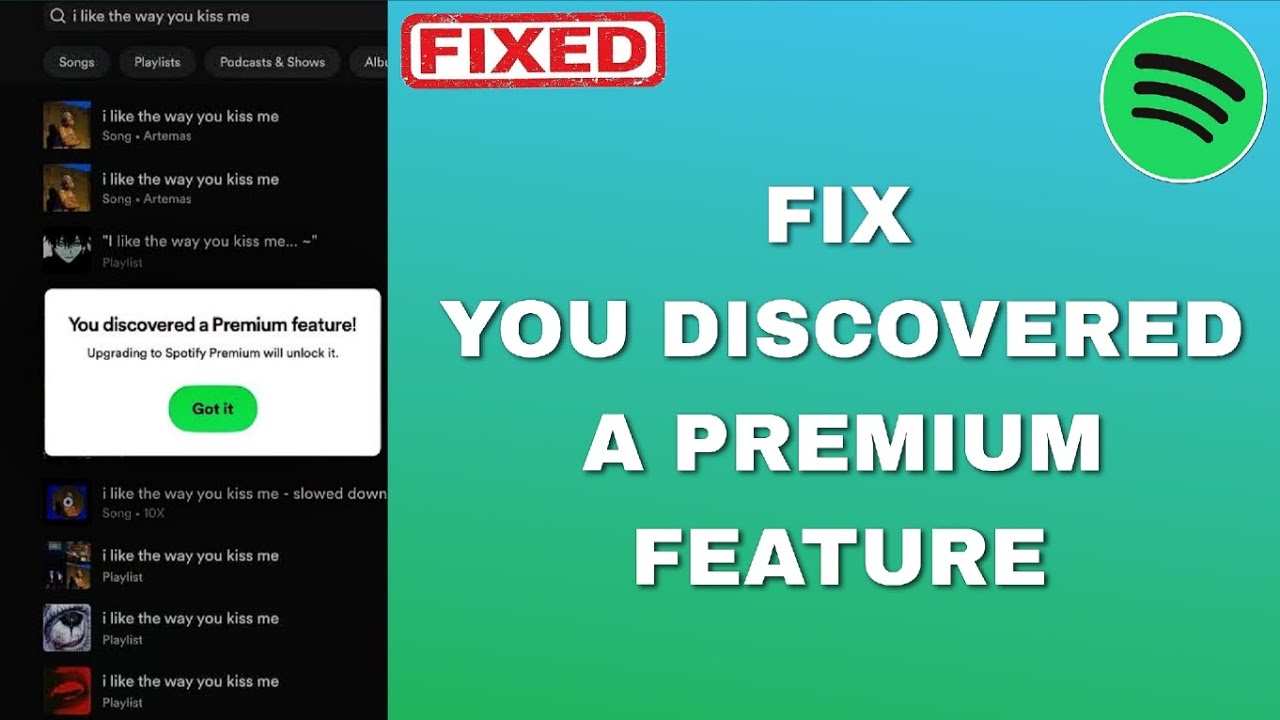 How To Fix You Discovered A Premium Feature On Spotify Problem 2026 (Solved!)