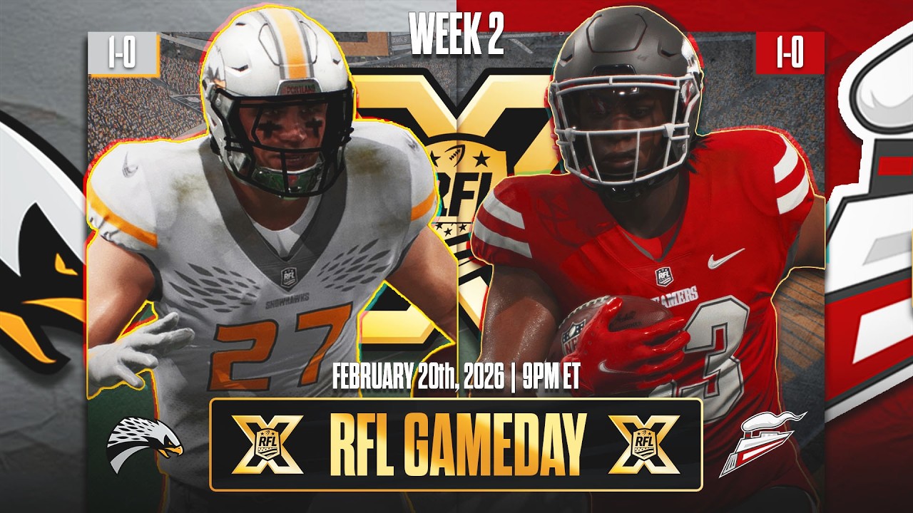 RFL Season X: Snowhawks vs Steamers Week 2 | Madden 26 Teambuilder Franchise!