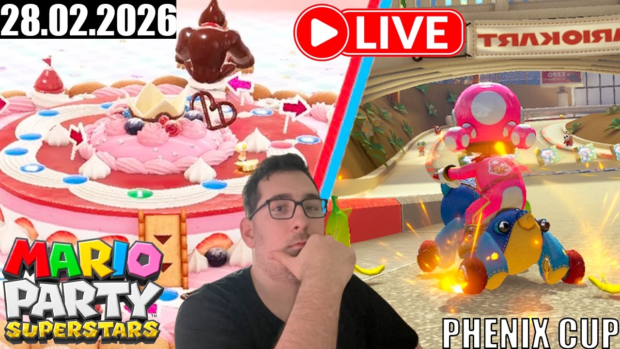 [Live] SuperStars puis MK8D avec la phénix cup