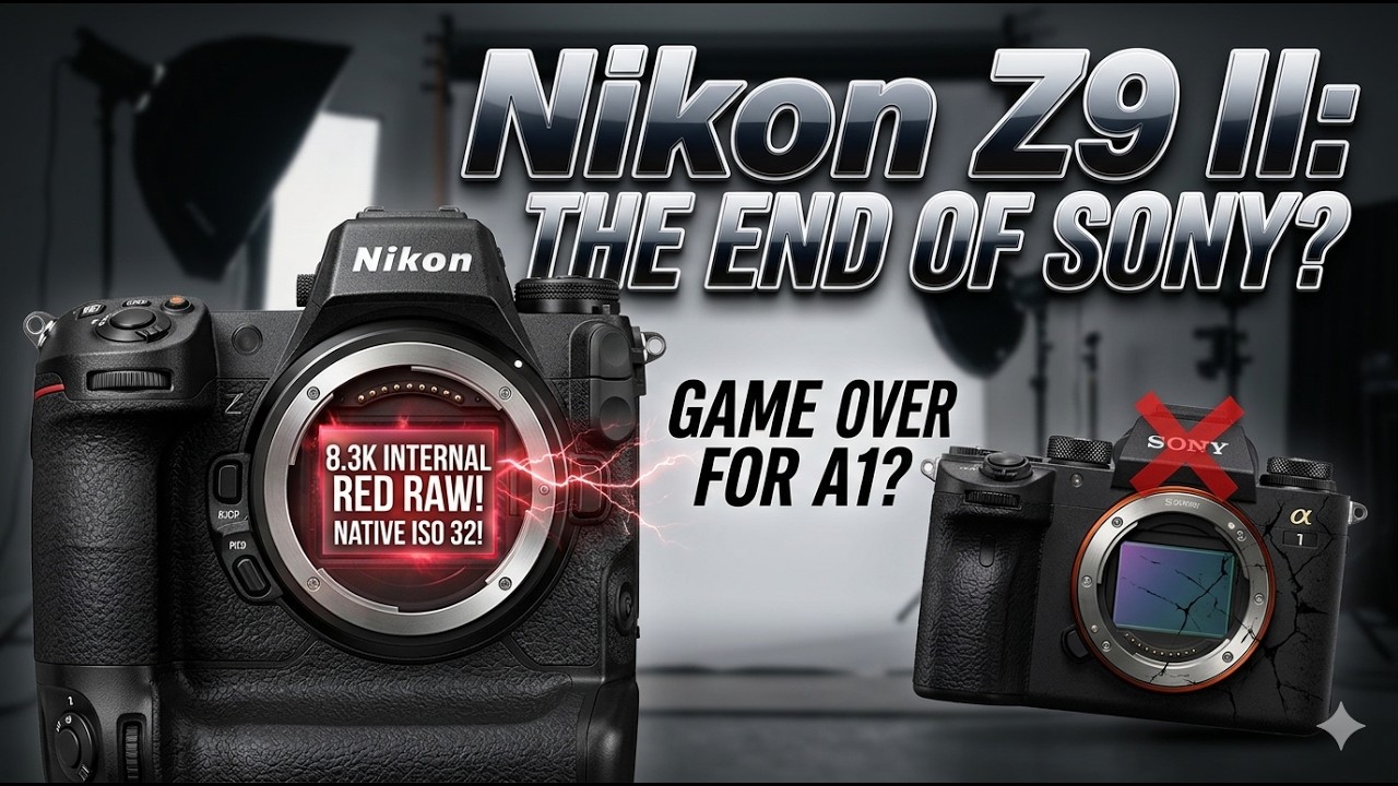 Nikon Z9 II: КОНЕЦ SONY? (Утечка 8,3K RED RAW и ISO 32)