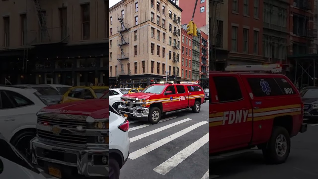 FDNY EMS UNIT 901 NYC TRAFFIC LOUD SIRENS Responding 