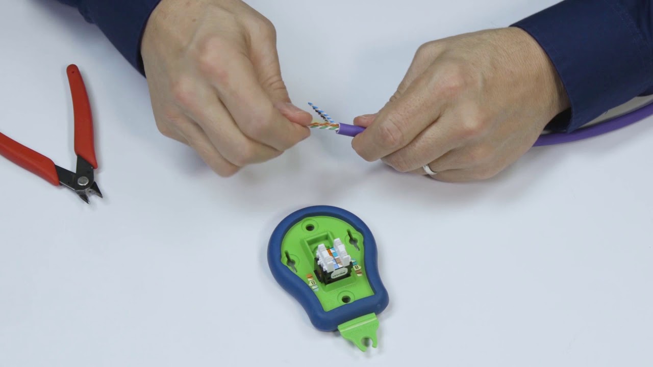 How to Terminate an eXtreme Cat 6A Jack with a JackRapid Punchdown Tool