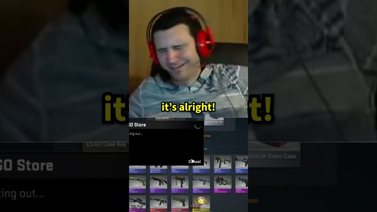 He only opened 2 Bravo Cases in CSGO... 😲 #shorts #summit1g