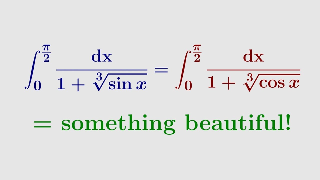 One of my favorite integrals (so far)