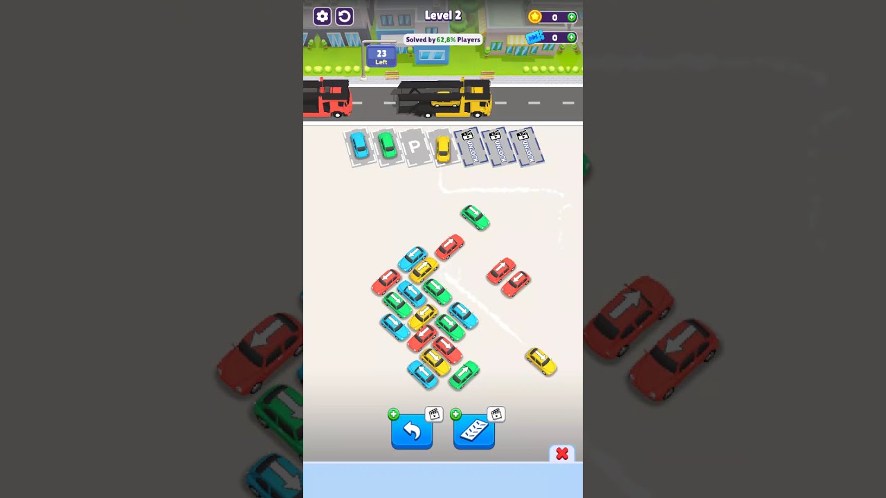 Mini Car Jam Parking Puzzle Gameplay Walkthrough Part 1 (Android, IOS)