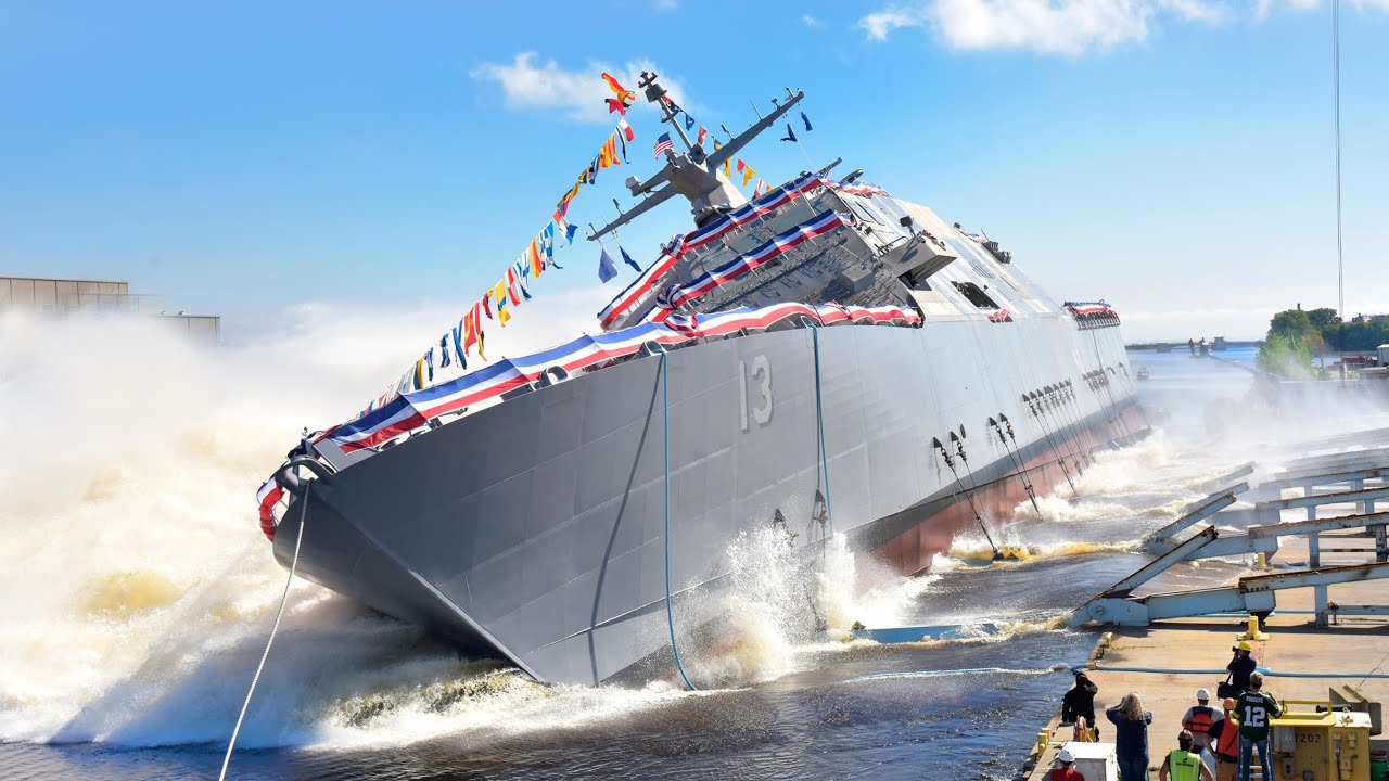 Future USS Wichita (LCS 13) Christened and Launched