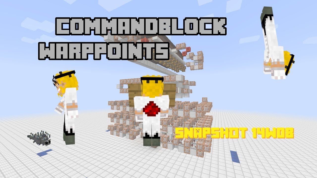 Snapshot 14w08: Commandblock warppoints (and GPS)