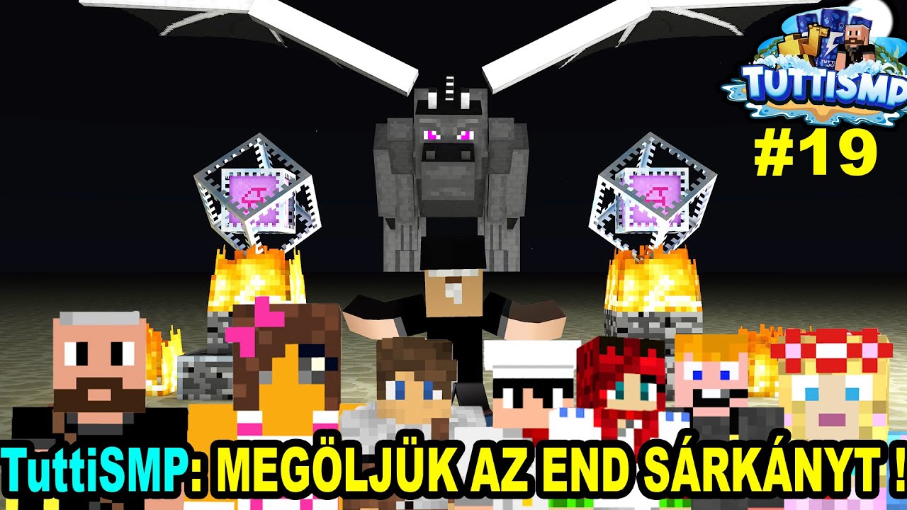 MEGÖLJÜK az ENDER DRAGON -t ! Doggyandi,Immu,ZsDav,Aida,Sajt32 | TuttiSMP 19. rész