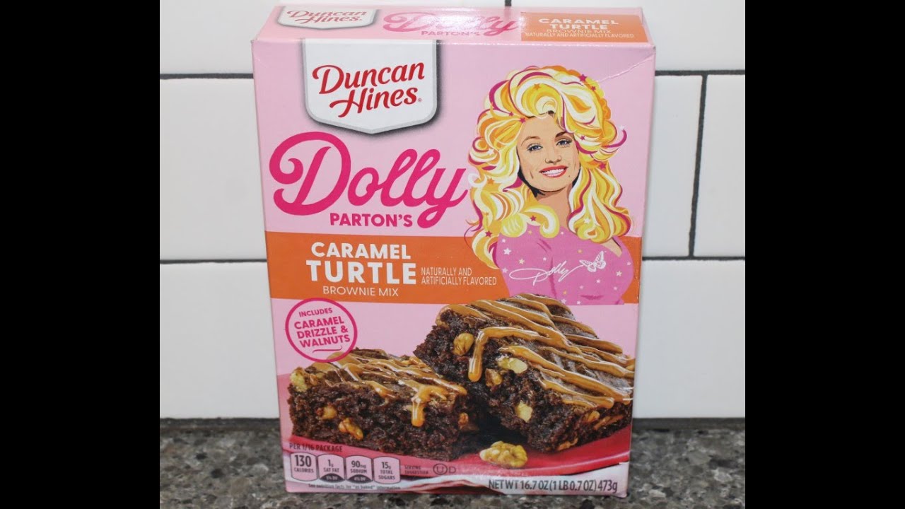 Duncan Hines Dolly Parton’s Caramel Turtle Brownie Mix Review