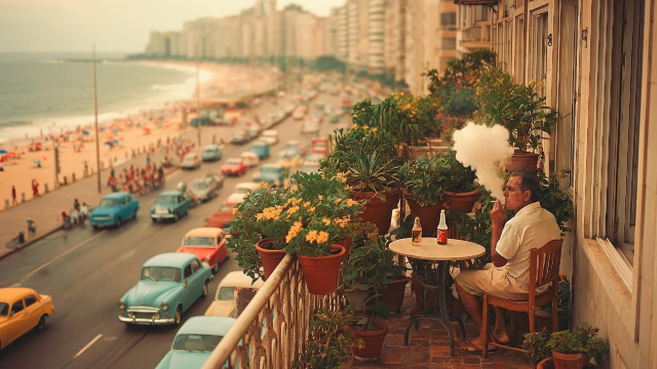 Relax Vintage Bossa Nova Jazz 🇧🇷🌊 | Copacabana 1960s Ambience & Classic Brazilian Music Live