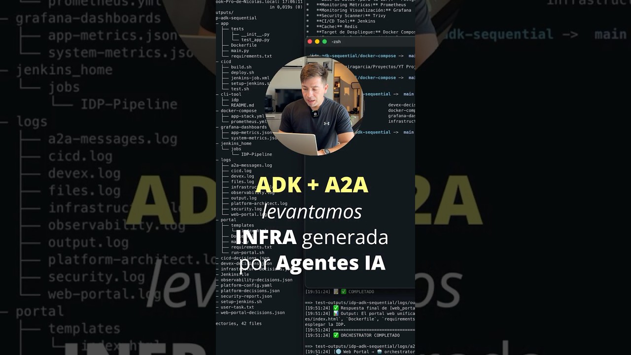 Cómo Agentes IA CREAN Infraestructura del futuro #IA #ADK #A2A