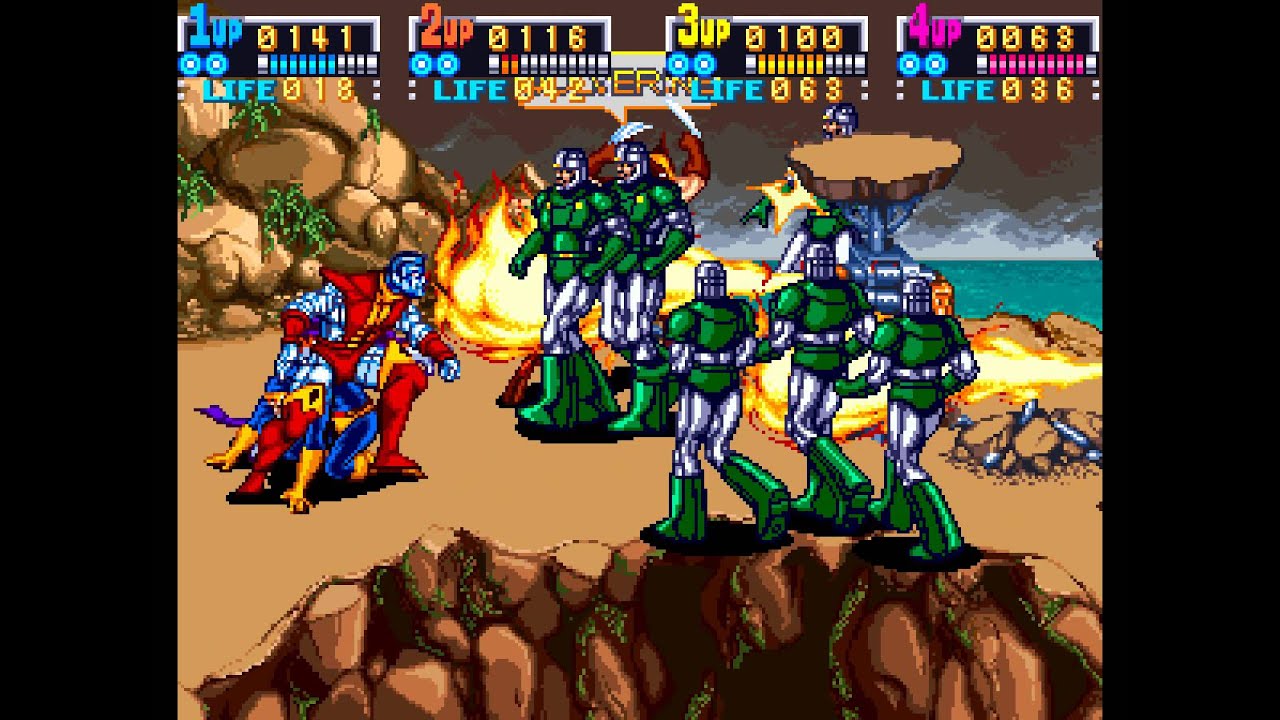 X-Men arcade 4 player Netplay