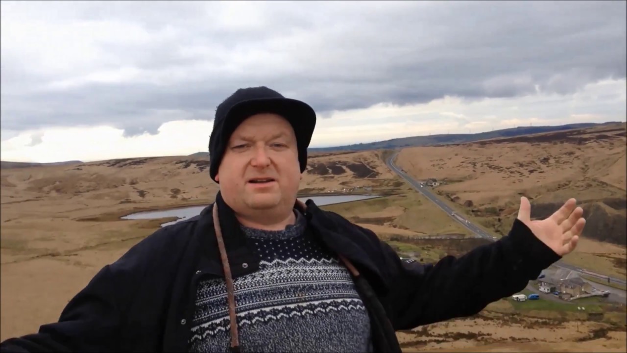 Climbing up Pule Hill near Marsden, Yorkshire