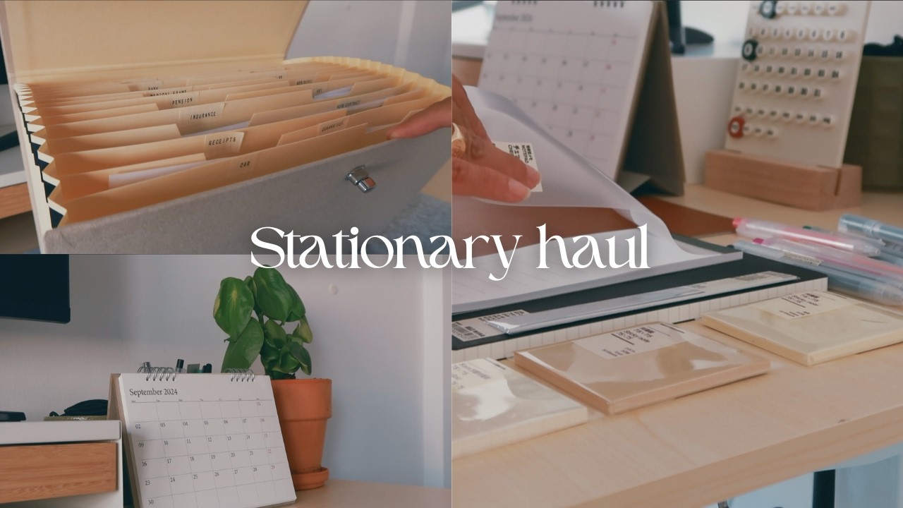 STATIONARY HAUL | ORGANISING MY OFFICE | MUJI, ZARA HOME & AMAZON
