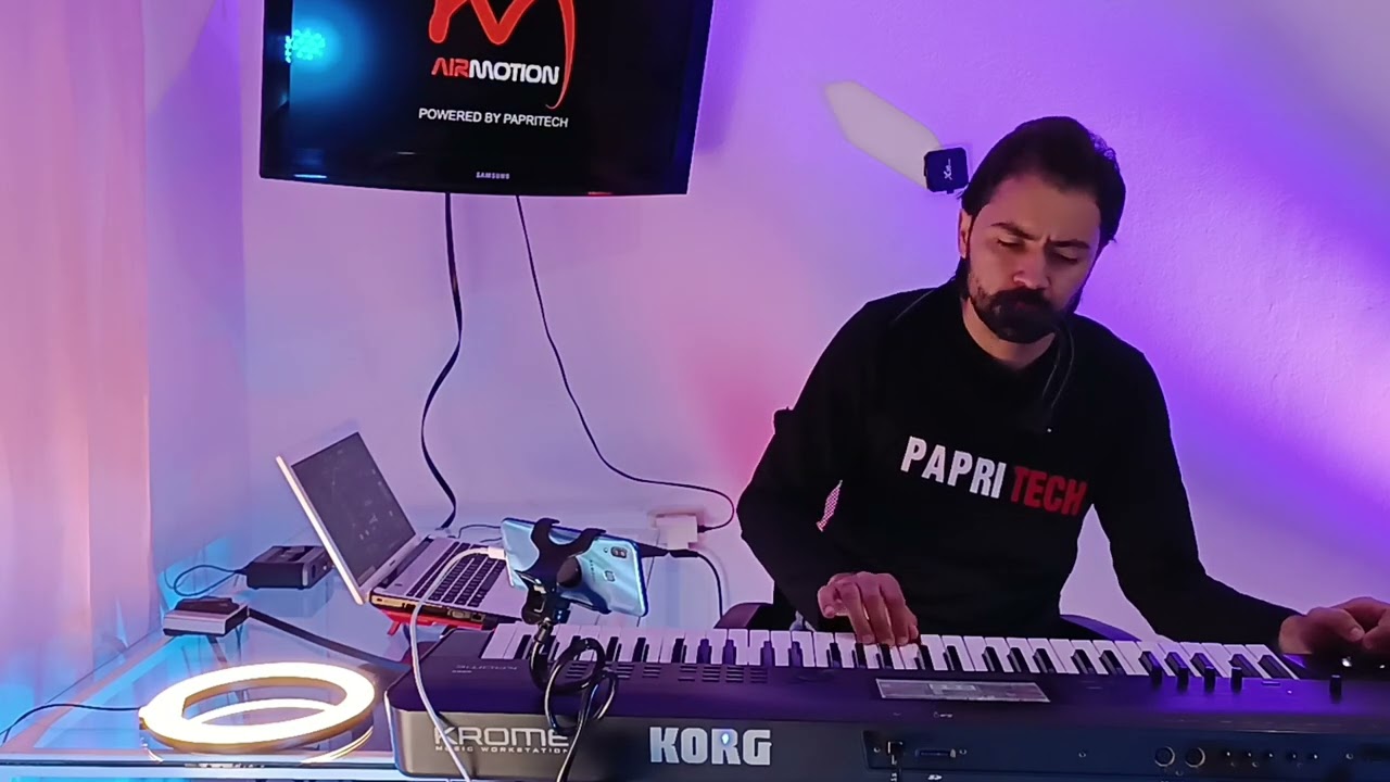 AirMotion Lite MIDI Breath and Motion Controller Demo: Playing 