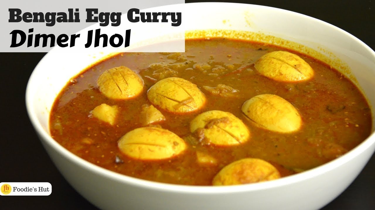 Dimer Jhol - Bengali Egg Curry recipe by Foodie's Hut #0158