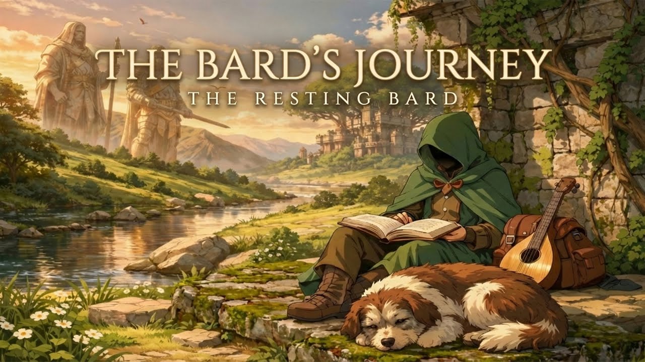 The Bard’s Journey 🌿 2 Hours of River Nature Sounds & Medieval Music for Study