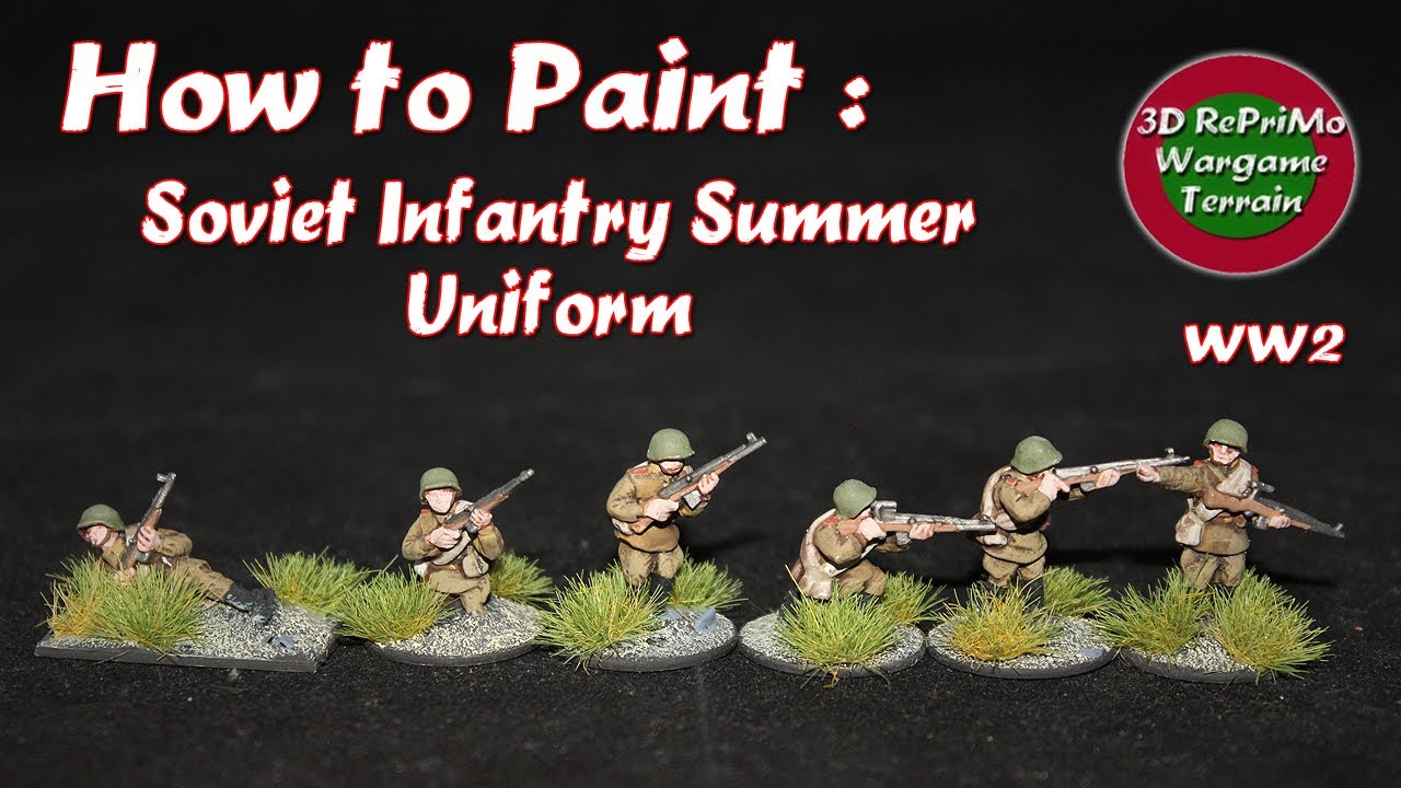 Tutorial:How to Paint 1/72 Soviet Infantry Summer Uniform/Painting Guide/Bemalung Russen/Russian WW2