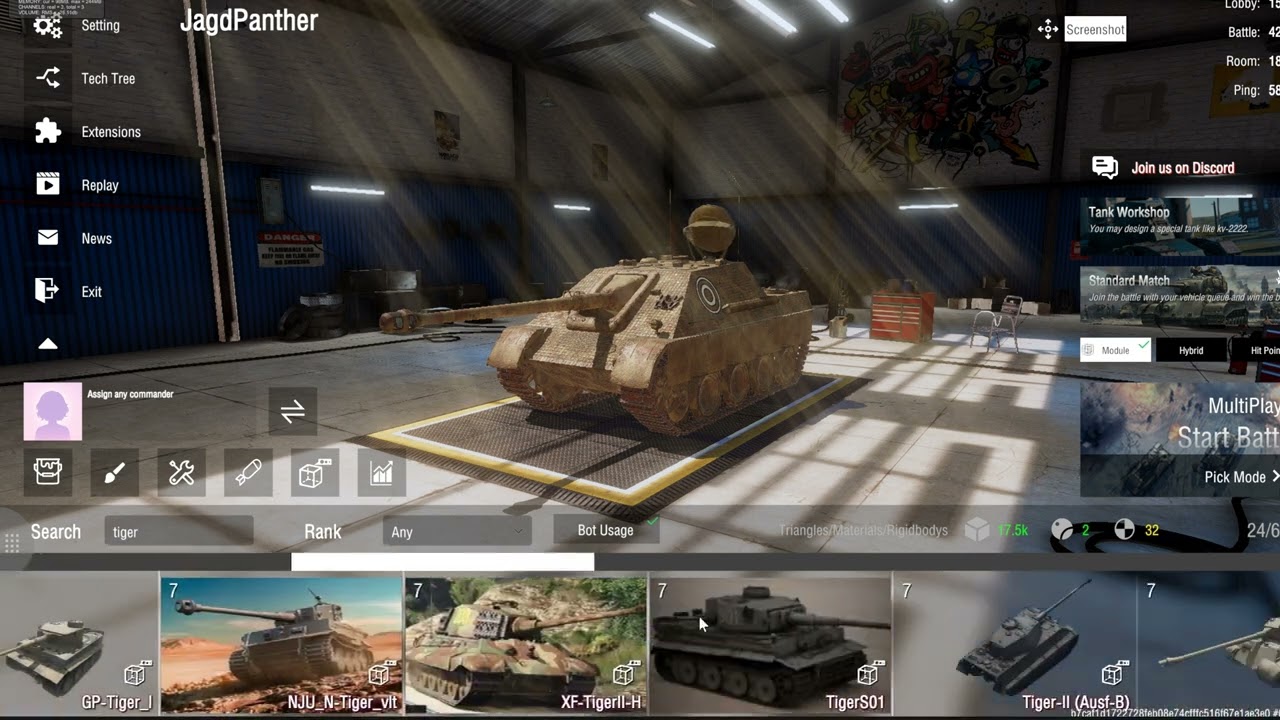 Optimized Vehicle Selector for Large Garages | Panzer War