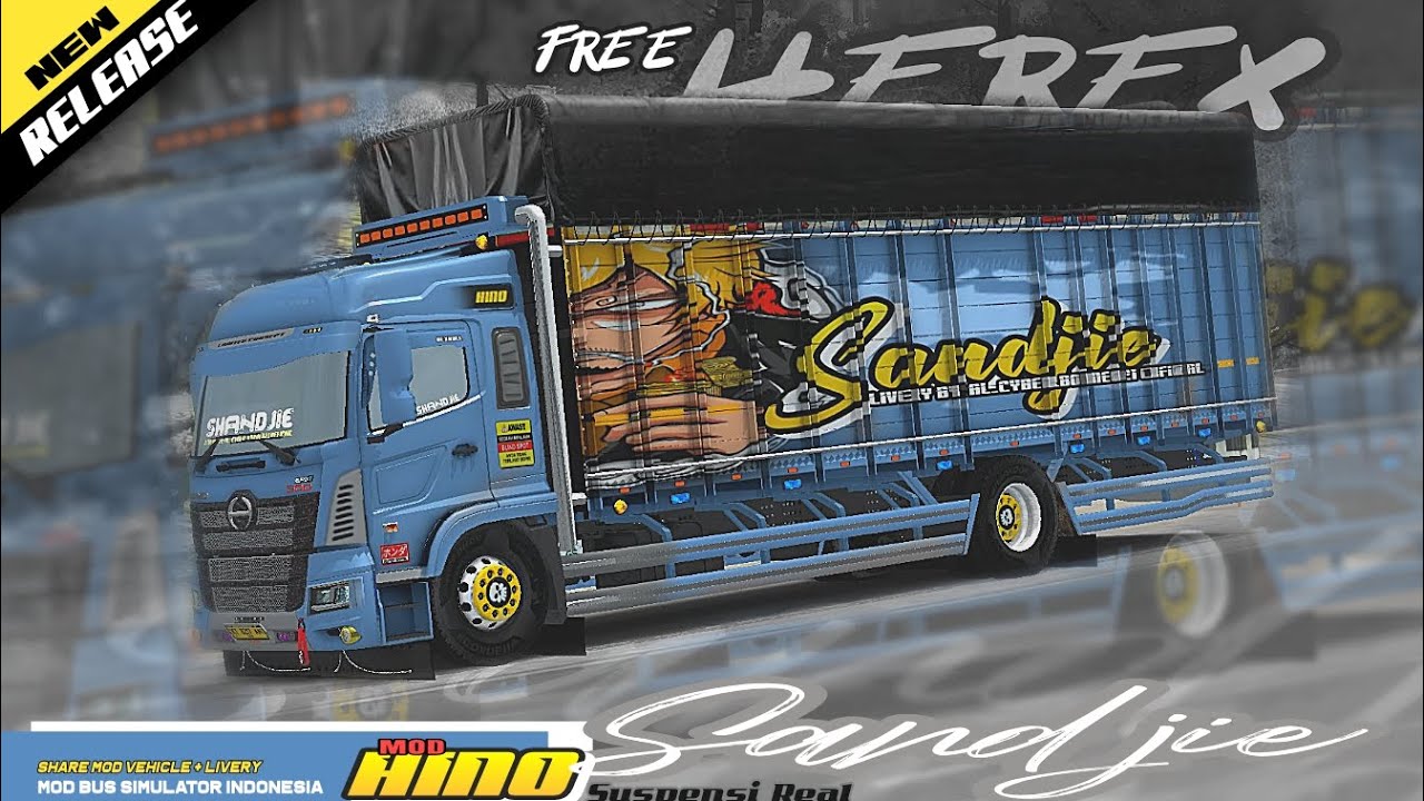 Free🥳 𝘔𝘖𝘋 HINO 500 HEREX SHANDJIE🎉 𝘴𝘶𝘴𝘱𝘦𝘯𝘴𝘪 real😎 || mod BUSSID
