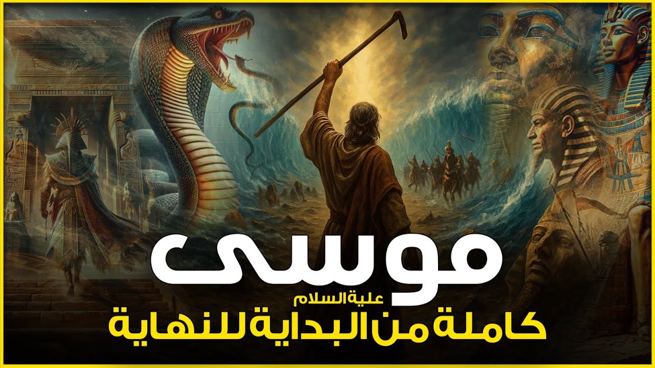 قصص القرآن - قصة نبي الله موسي وبني إسرائيل وفرعون كاملة من البداية إلى النهاية