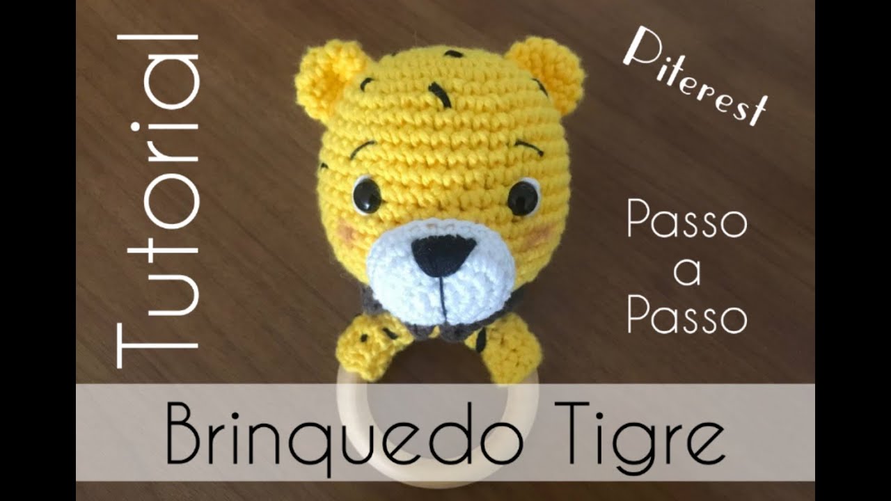 Amigurumi com argola (chocalho de tigre) | PASSO A PASSO | Pinterest