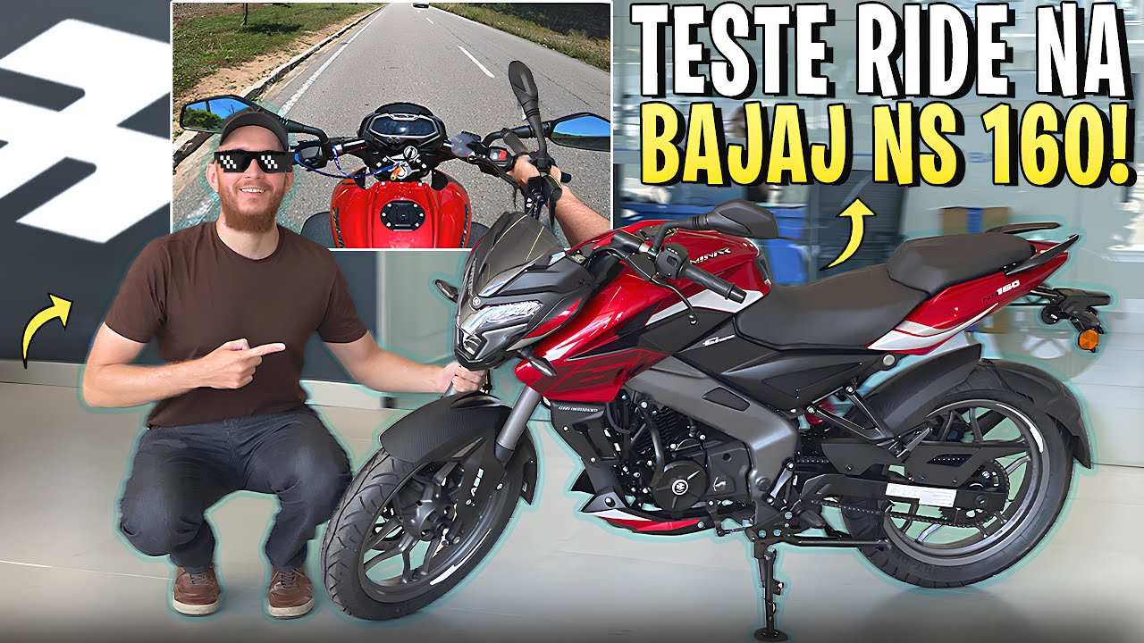 🔥TESTANDO A BAJAJ DOMINAR NS 160 2026 0KM! A MOTO VALE OS R$ 18 MIL?