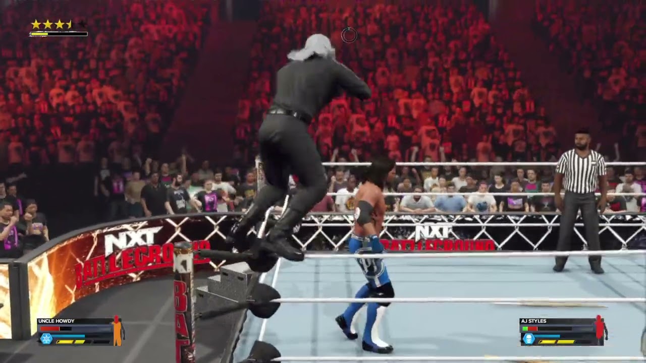Uncle Howdy Vs. AJ Styles at NXT Battleground: Universe | WWE 2K24